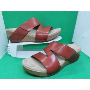 Dansko Lacee Burnished Calf Leather Strappy Sandal Women's Sandals Size 8-8.5/39